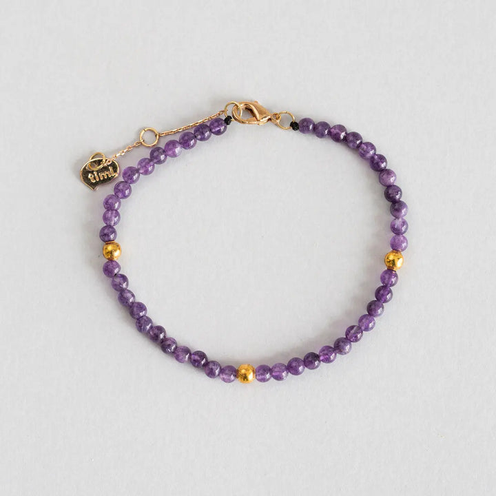 Amethyst Bead Bracelet