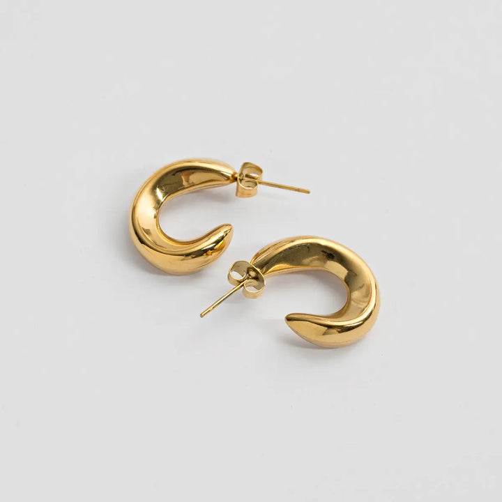 Chunky Hoop Earrings | Stainless Steel