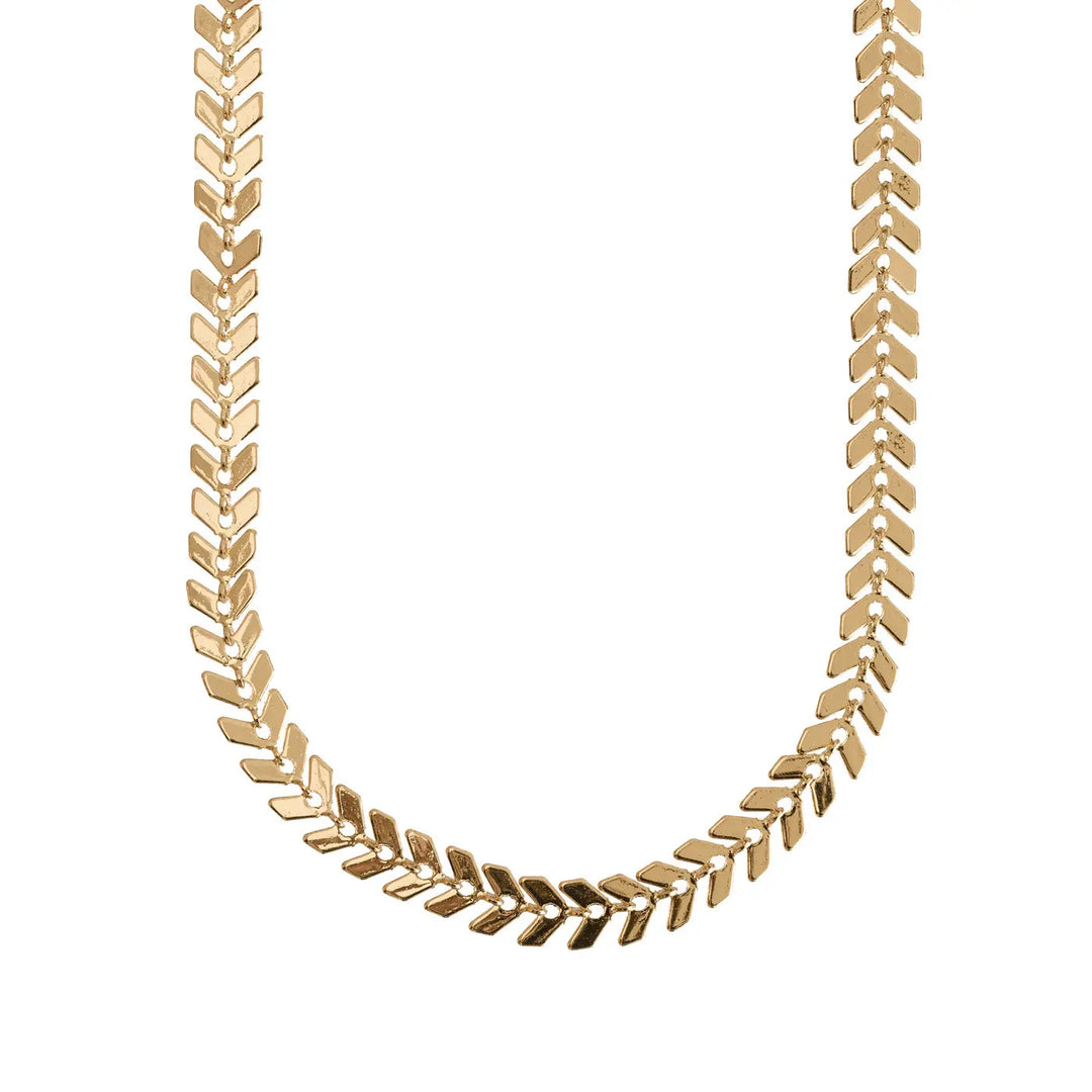 Fishtail Necklace | Gold Plated