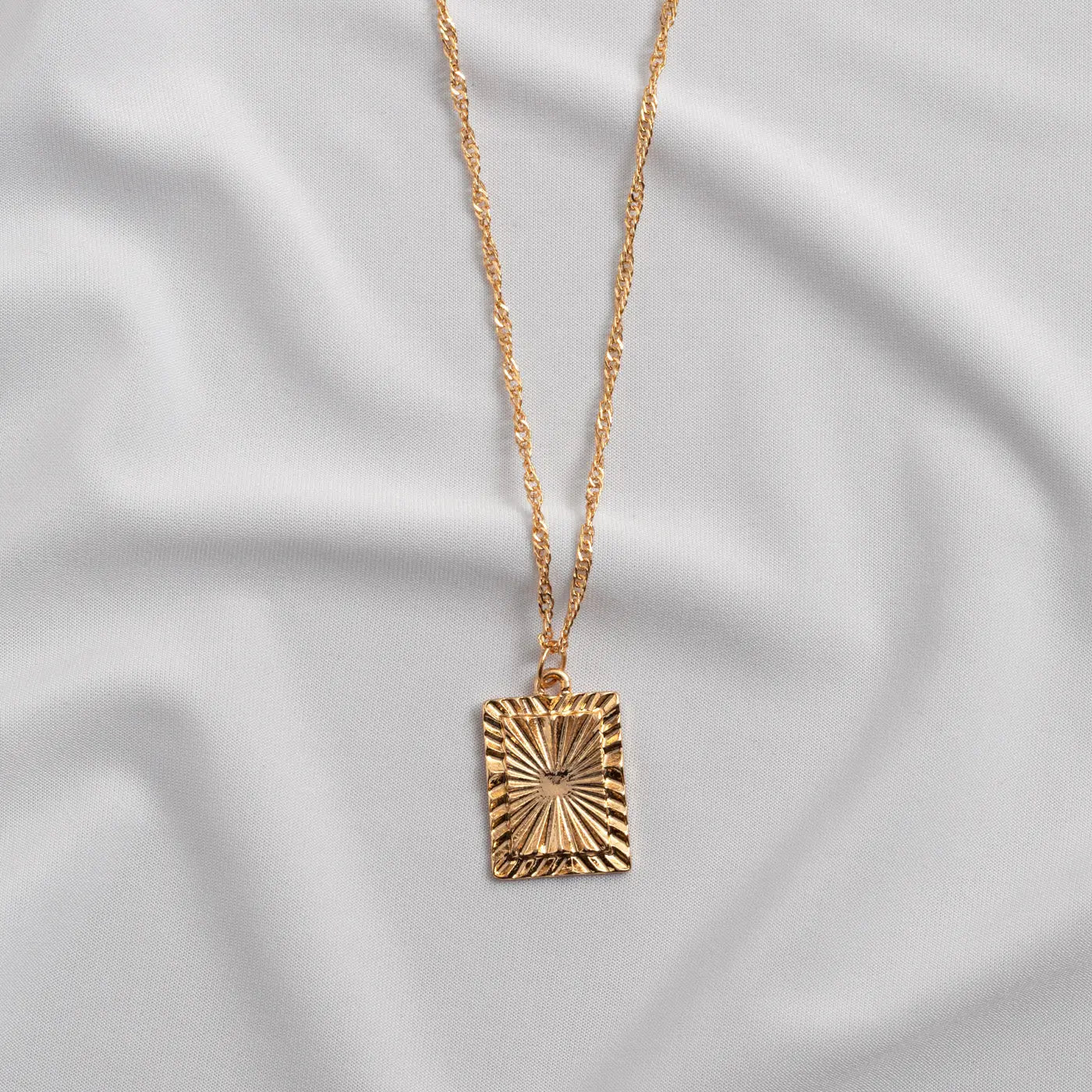 Lana - Rays Square Plate Necklace