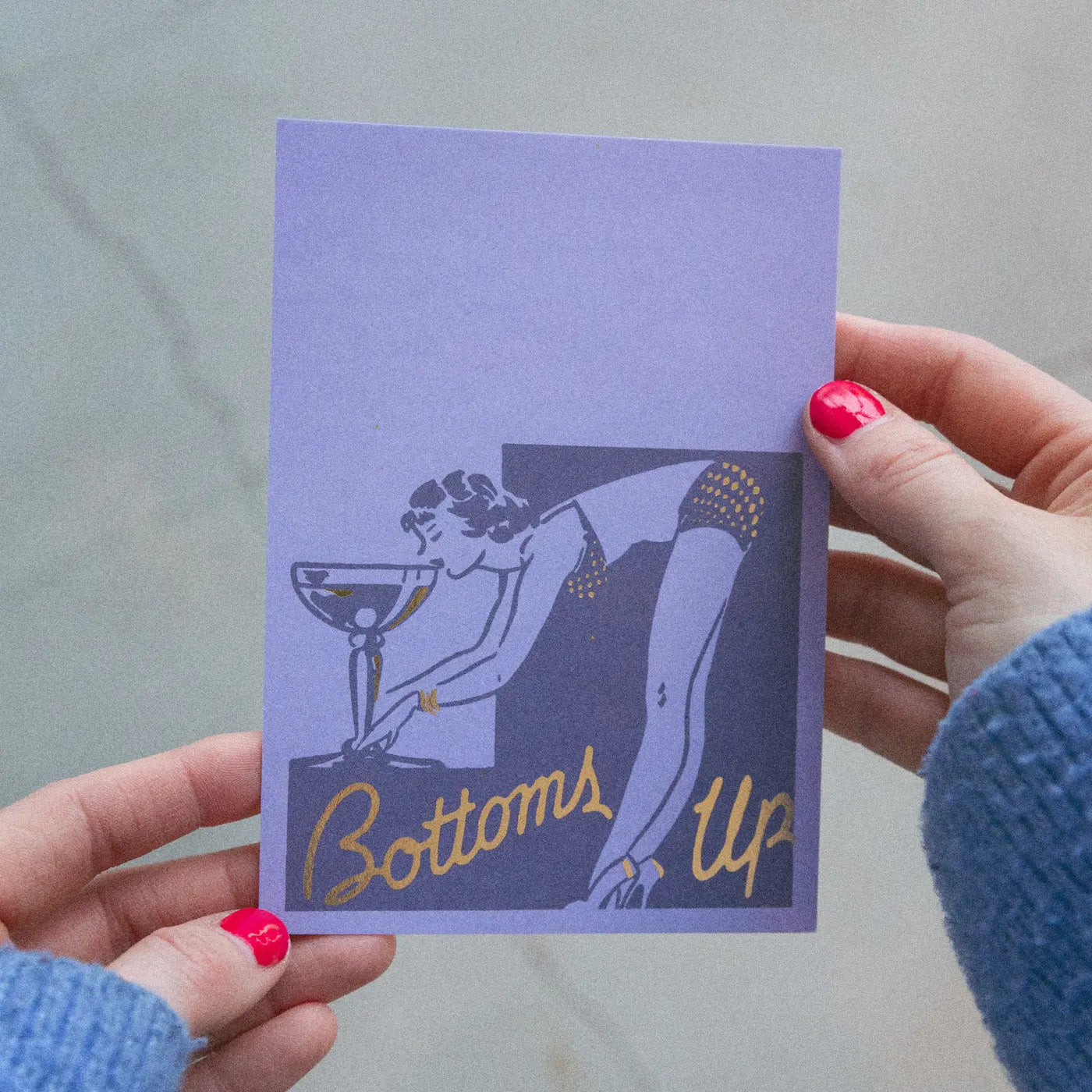 Bottoms Up Postcard