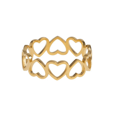 Sophie - Heart Outline Ring Stainless Steel