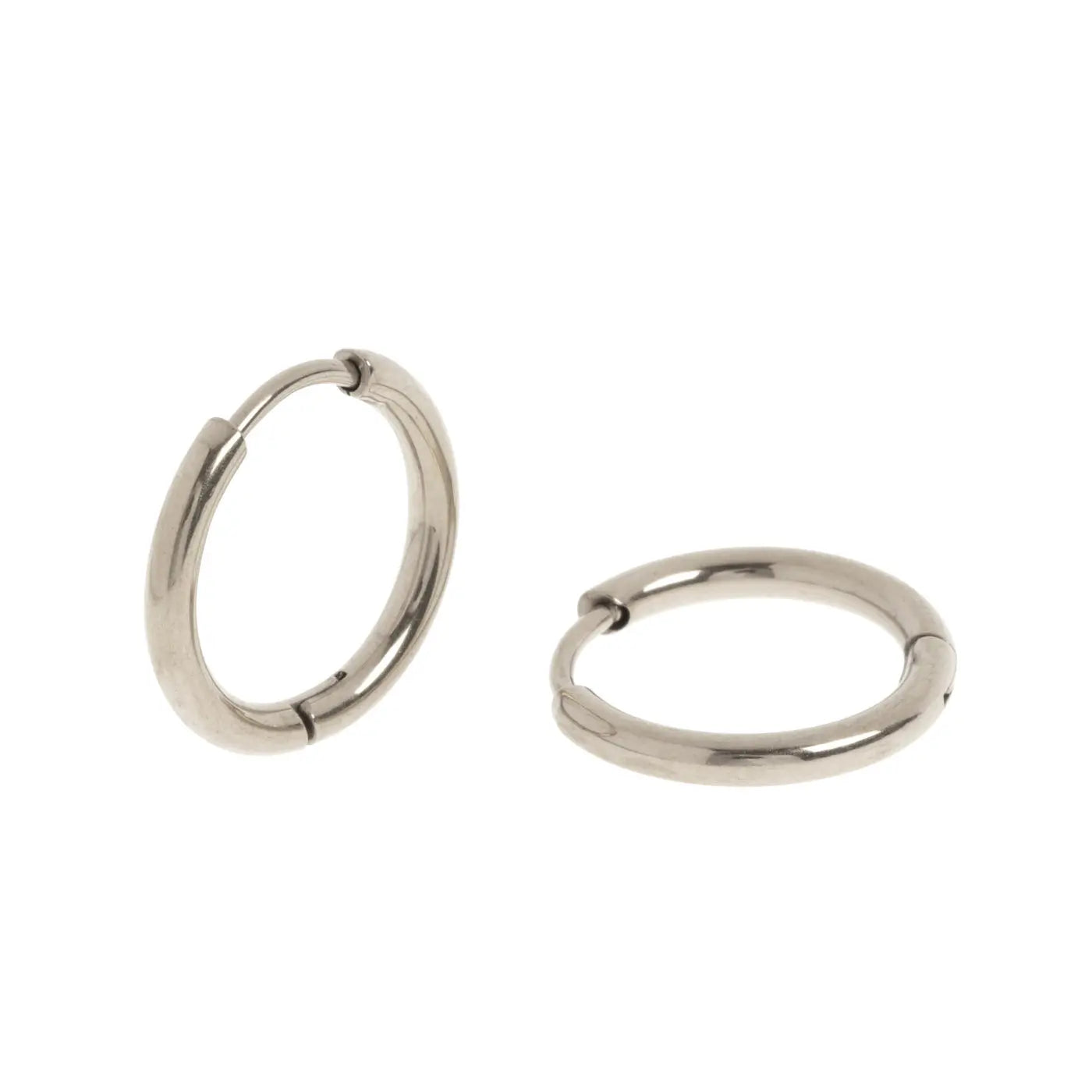 Harper - Basic 12 mm Hoop Earrings Stainless Steel